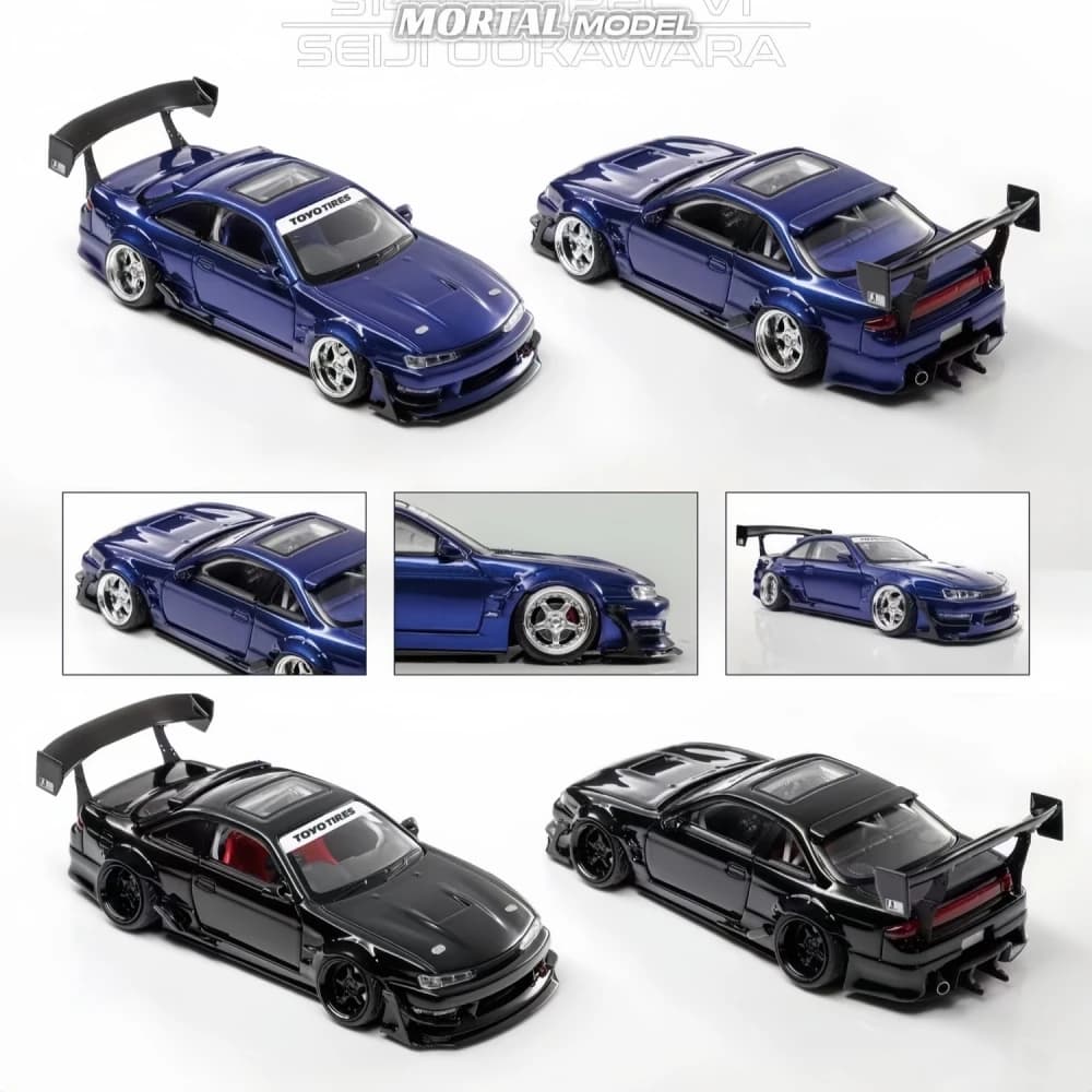 Mortal 1:64 S14 GT-SPEC V1 SEIIJI OOKAWARA Dieacst Modello di Auto