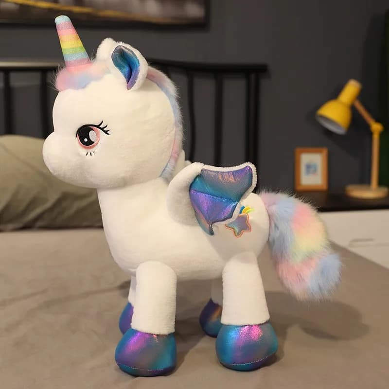 Arcobaleno Pegasus Unicorno Peluche Pony Doll Cuscino per dormire Regalo per bambini
