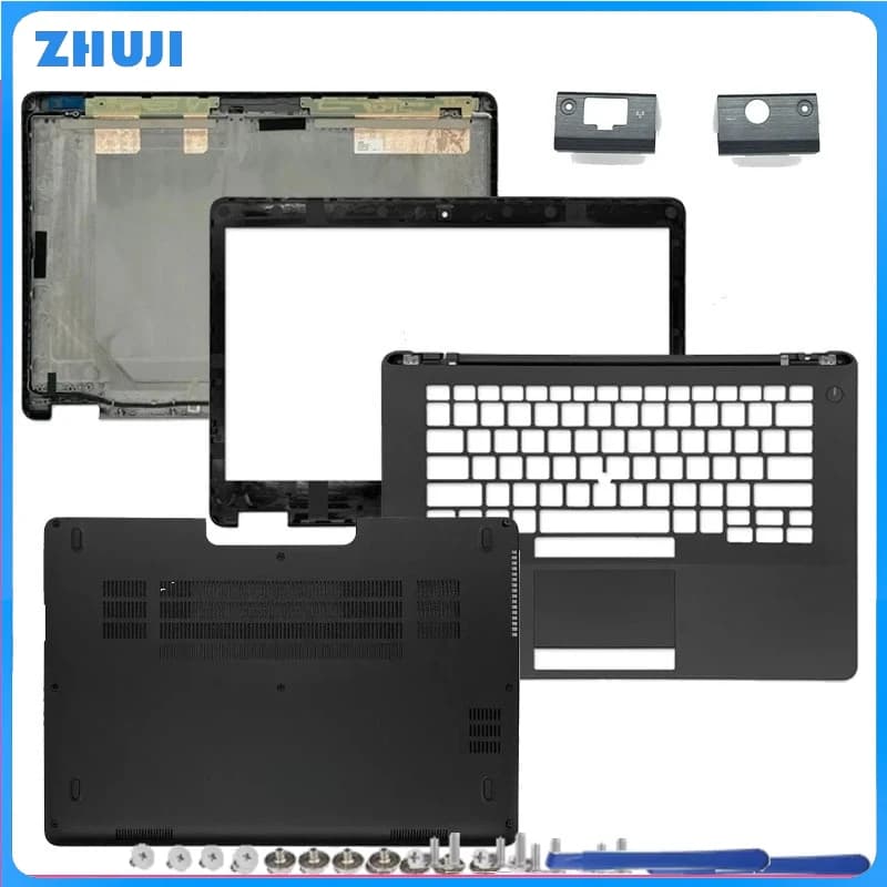 Nuovo Per Latitude E7470 7470 Schermo LCD Del Computer Portatile Della Copertura Posteriore Lunetta Frontale Palmrest Superiore Inferiore Della Cassa Cerniere Copertura Inferiore No Touch