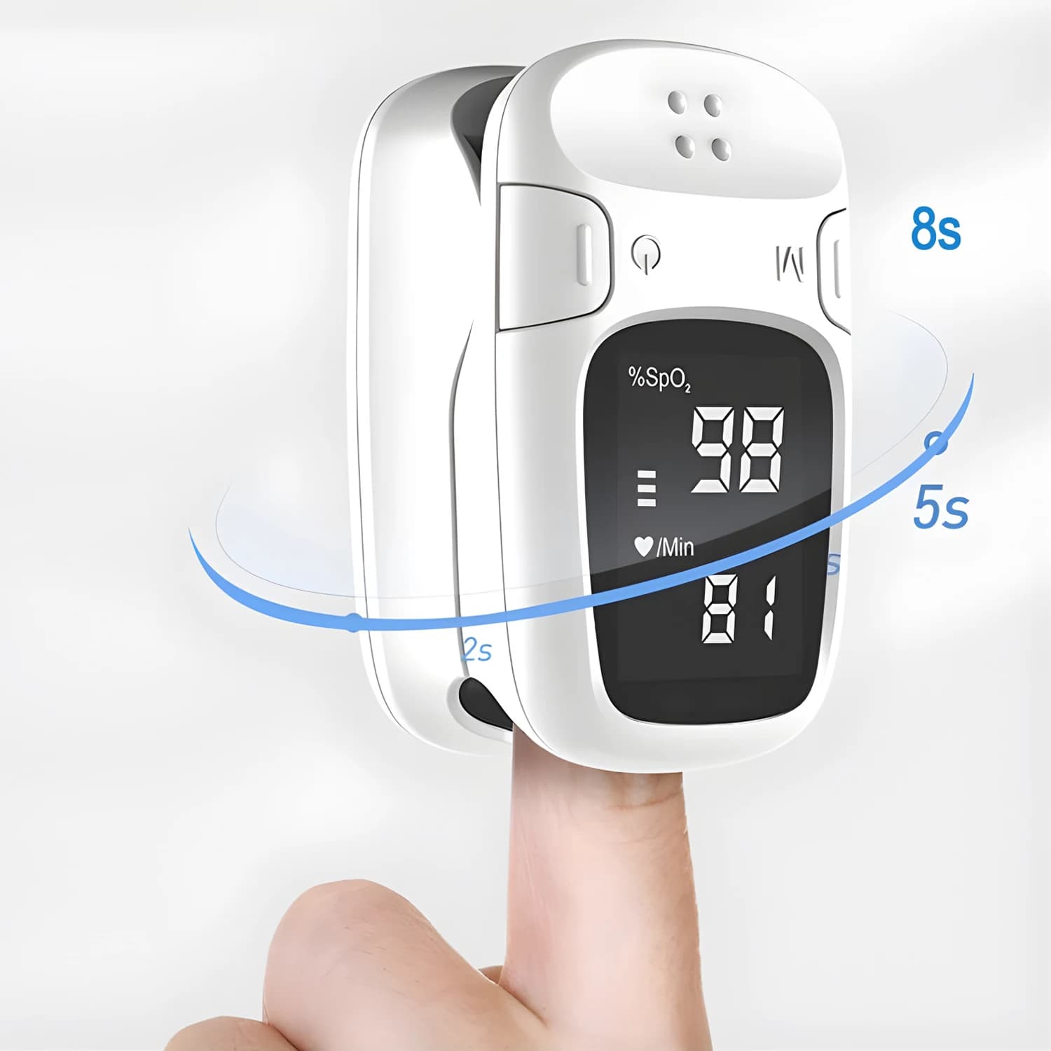 Dite Portable Oxometer with LED Display for Oxygen Saturation Monitor in Blood and SpO2 Test