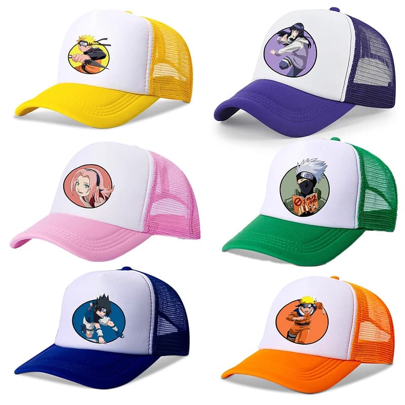 Baseball Hat Naruto for Boys, Sun Hat with Solar Protection, Anime Hat Cartoon Hip Hop Fashion, Free Time Network Hat, Genitor-Child Hats New