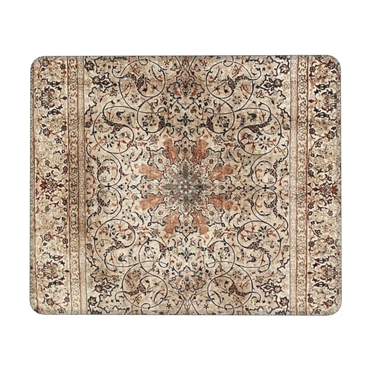 Tappetino per mouse con stampa di tappeti persiani in seta Esfahan, tappetino per mouse per tastiera del computer, tappetino per mouse da gioco, tappetino da scrivania per PC portatile