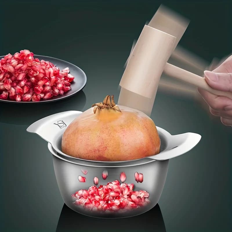 3 pz/set In Acciaio Inox Pelapatate Melograno Strumento Estrattore di Semi di Frutta Ciotola Set Gadget Da Cucina per Facile Rimozione di Semi di Melograno
