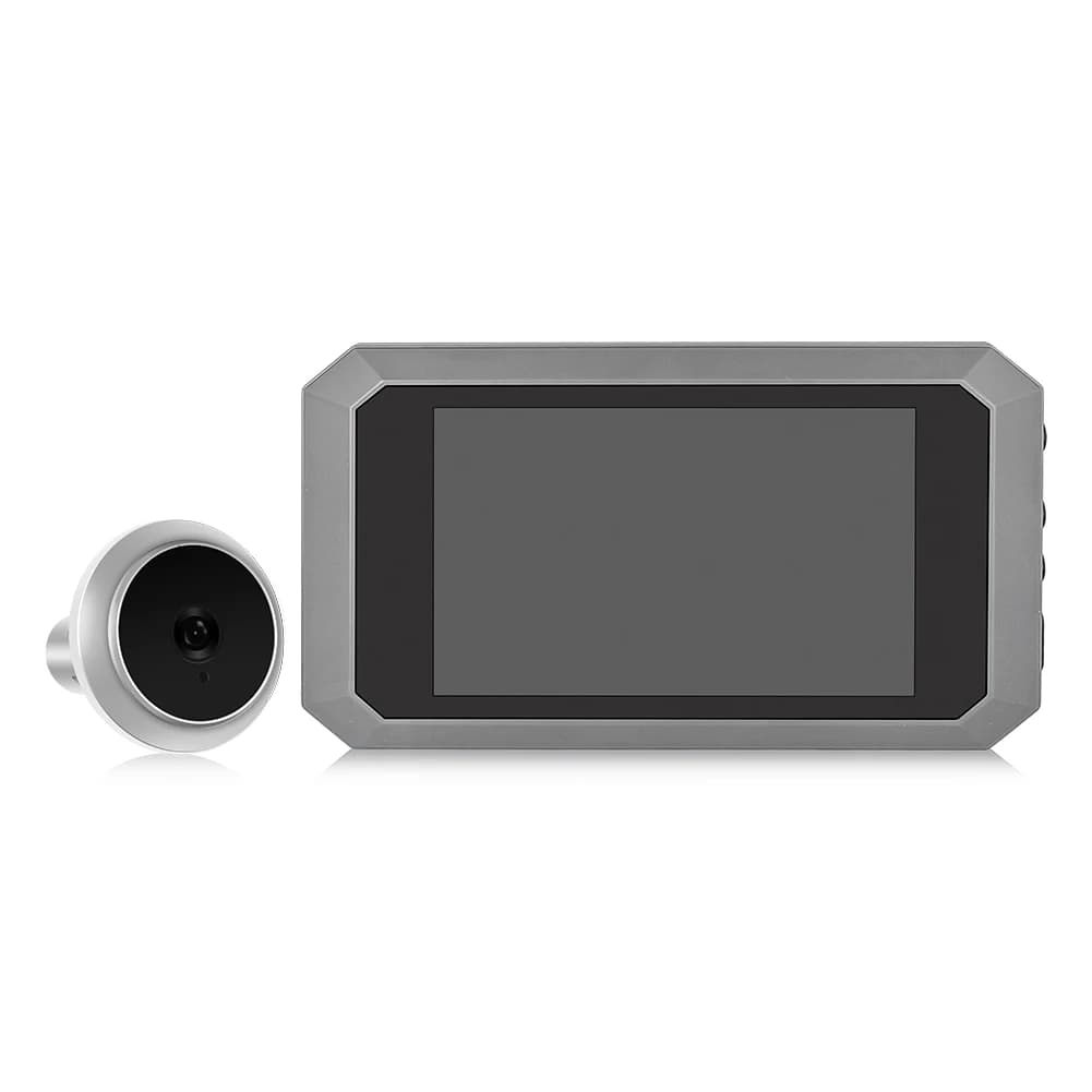 Spioncino Digitale di Sicurezza con Visione Notturna, Registrazione Video e Foto, Telecamera per Porta con Batteria al Litio Integrata da 1400mAh