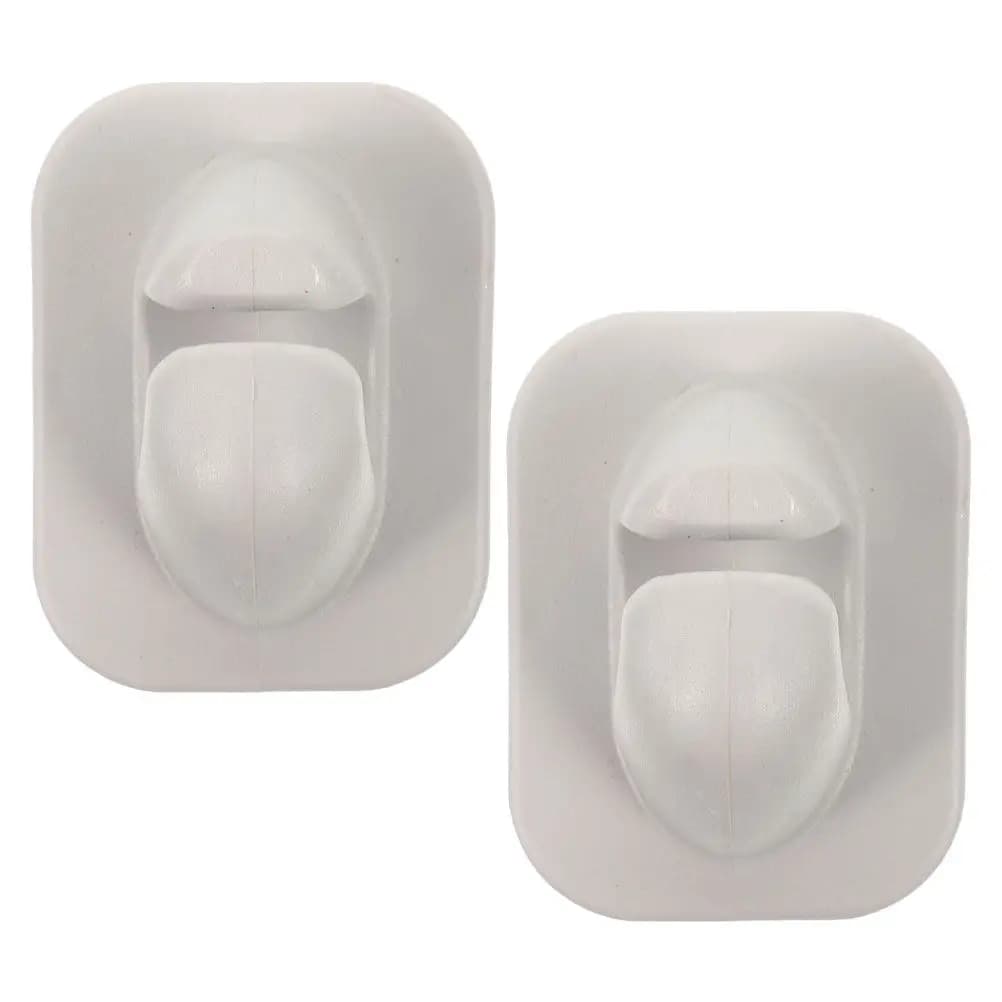 1 paio di supporti per remi per kayak, robusti fermi per pagaie in plastica, facili da installare, senza bisogno di attrezzi, adatti a gommoni, compatibili con imbarcazioni marine.