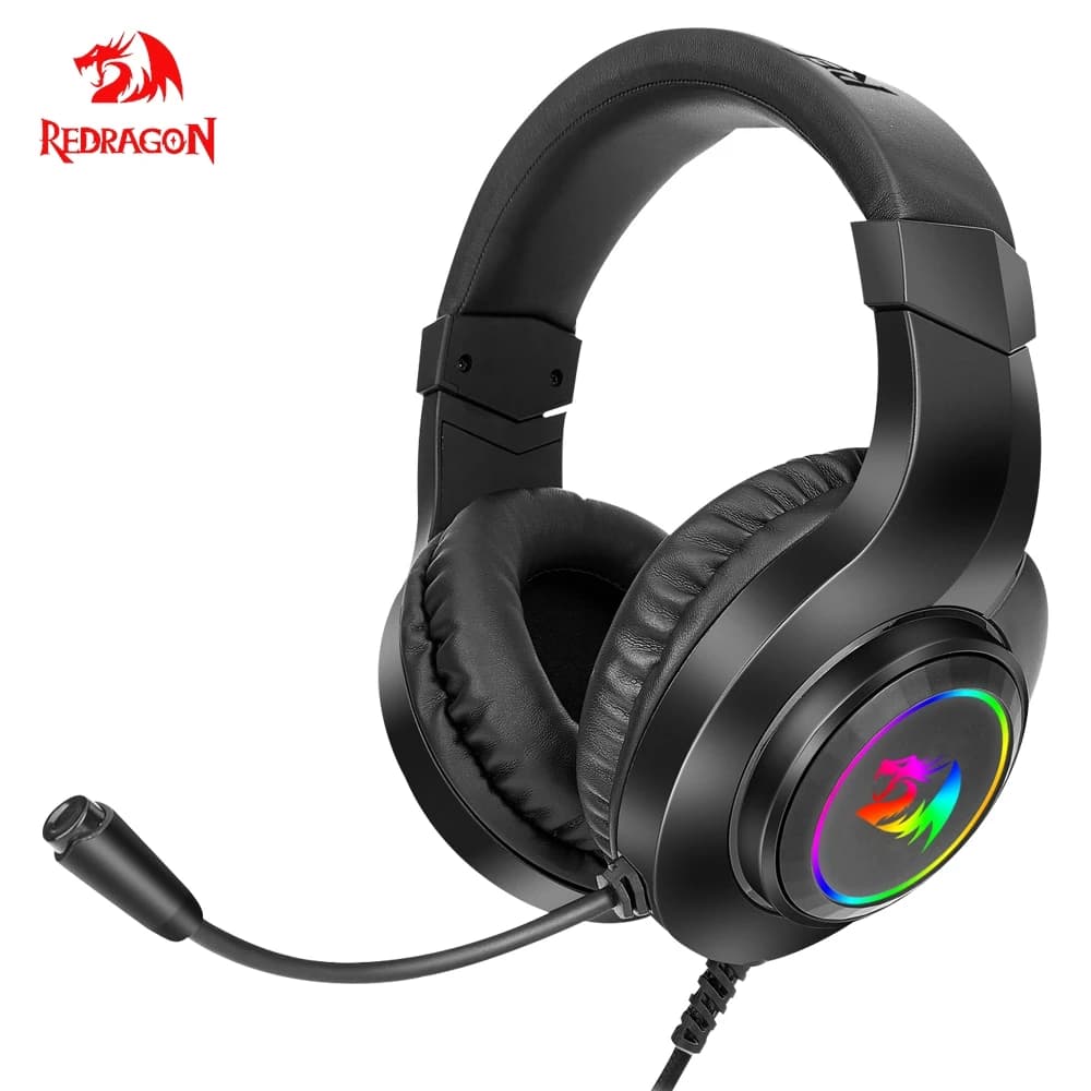 REDRAGON HYLAS H371 RGB gaming Headphone,7.1 USB Surround sound Computer PC laptop headset Earphones Microphone EQ Controller