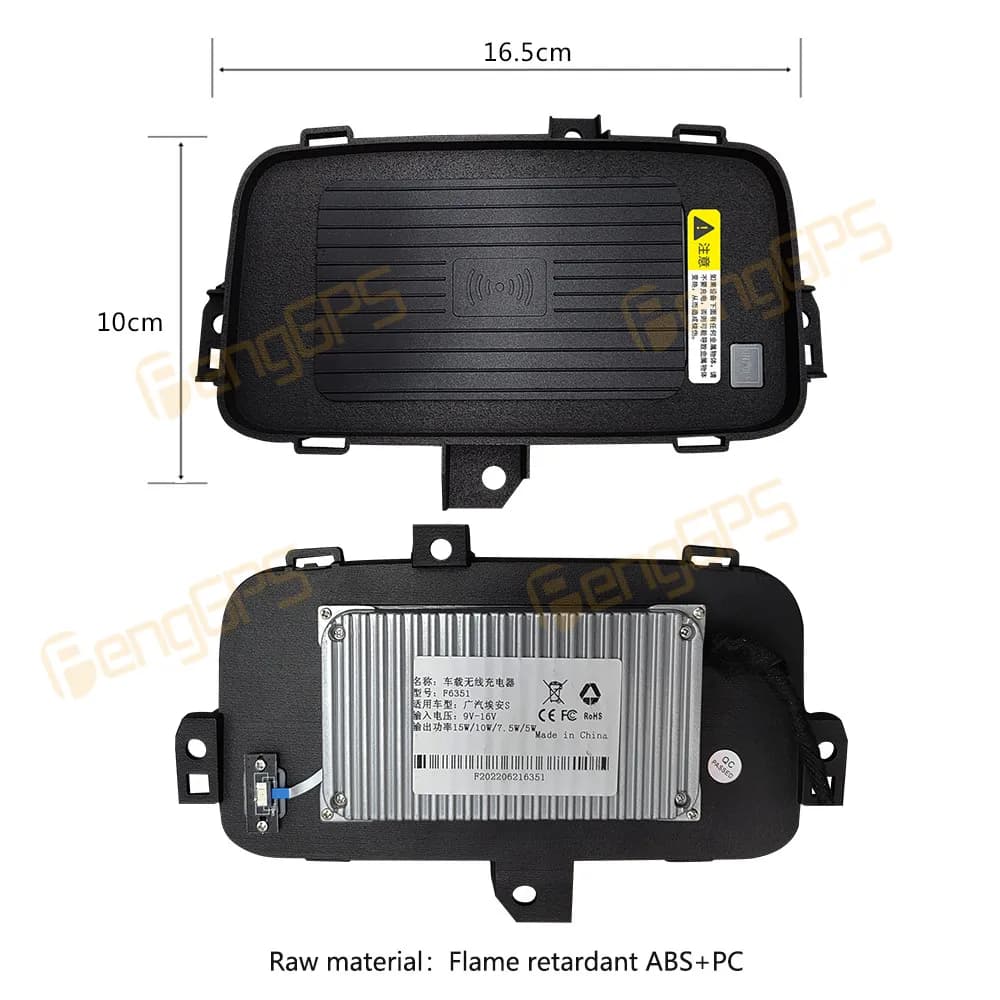 Dedicated Car Wireless Charger 15W Center Console Fast Phone Charging Panel For GAC Aion S Plus 2022 Interior Accessories