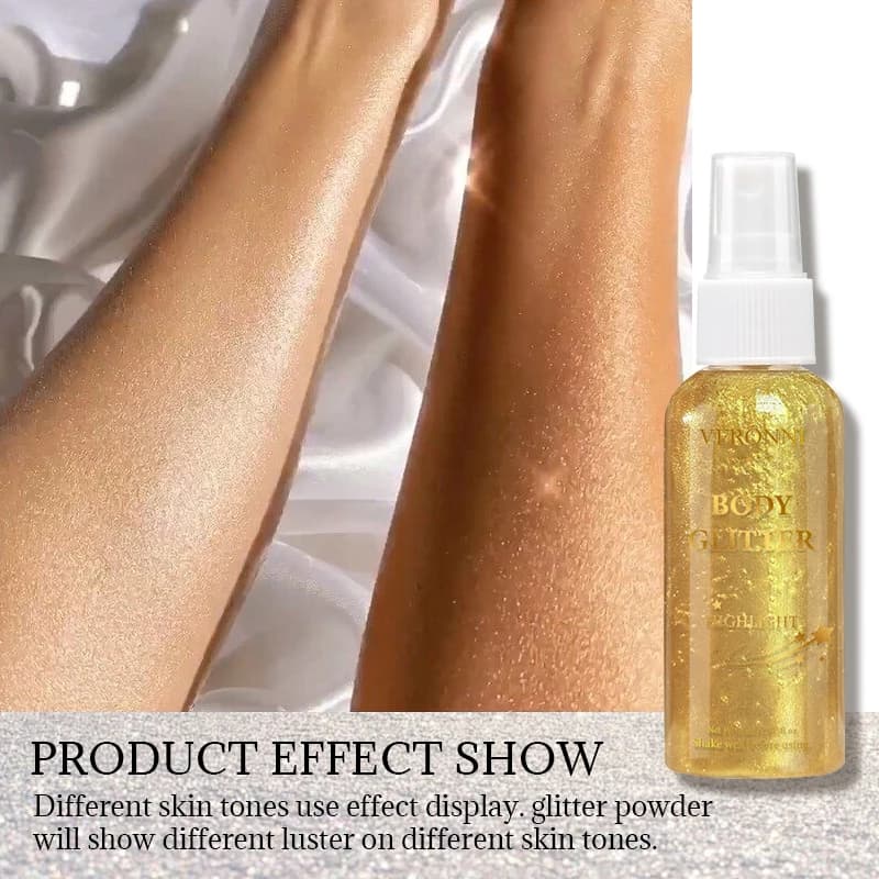 Spray per Capelli Glitterato Brillante e Scintillante a Lunga Durata, Illuminante per Tutto il Corpo, Spray per Acconciature Impermeabile, Cosmetici per Capelli