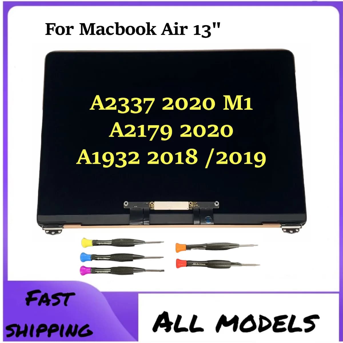 Nuovo Schermo LCD A2337 2020 M1 Display LCD Completo Assemblato per Macbook AIR 13 pollici A2179 A1932 EMC 3184 3302 3598