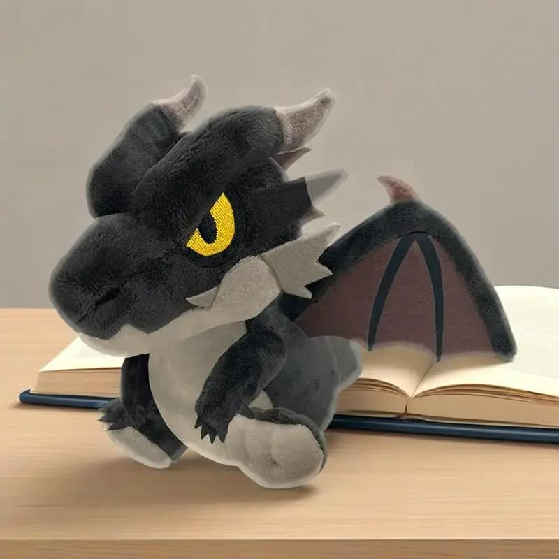 New Capcom "Monster Hunter" Chibi Ancestral Dragon Miraboreas Plush Toy Doll - A Children's Birthday Gift