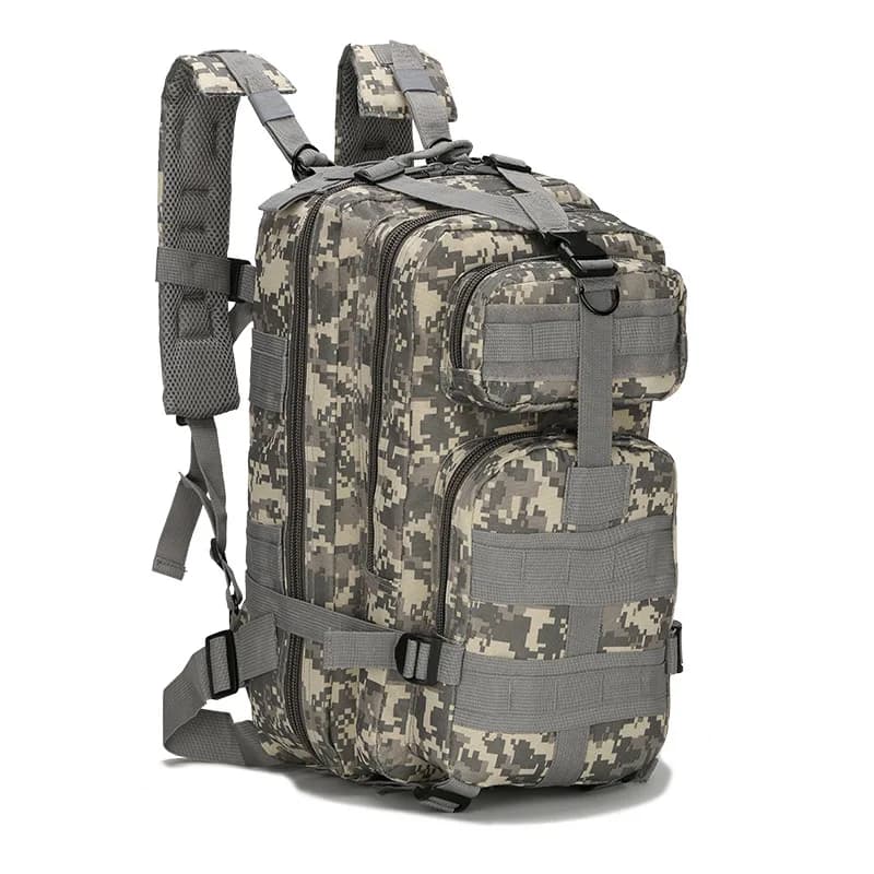 Zaino Tattico 3P da Uomo, Militare Molle Assault Pack per Allenamento Outdoor, Campeggio, Escursionismo, Viaggi, Zaino Resistente 25L-35L