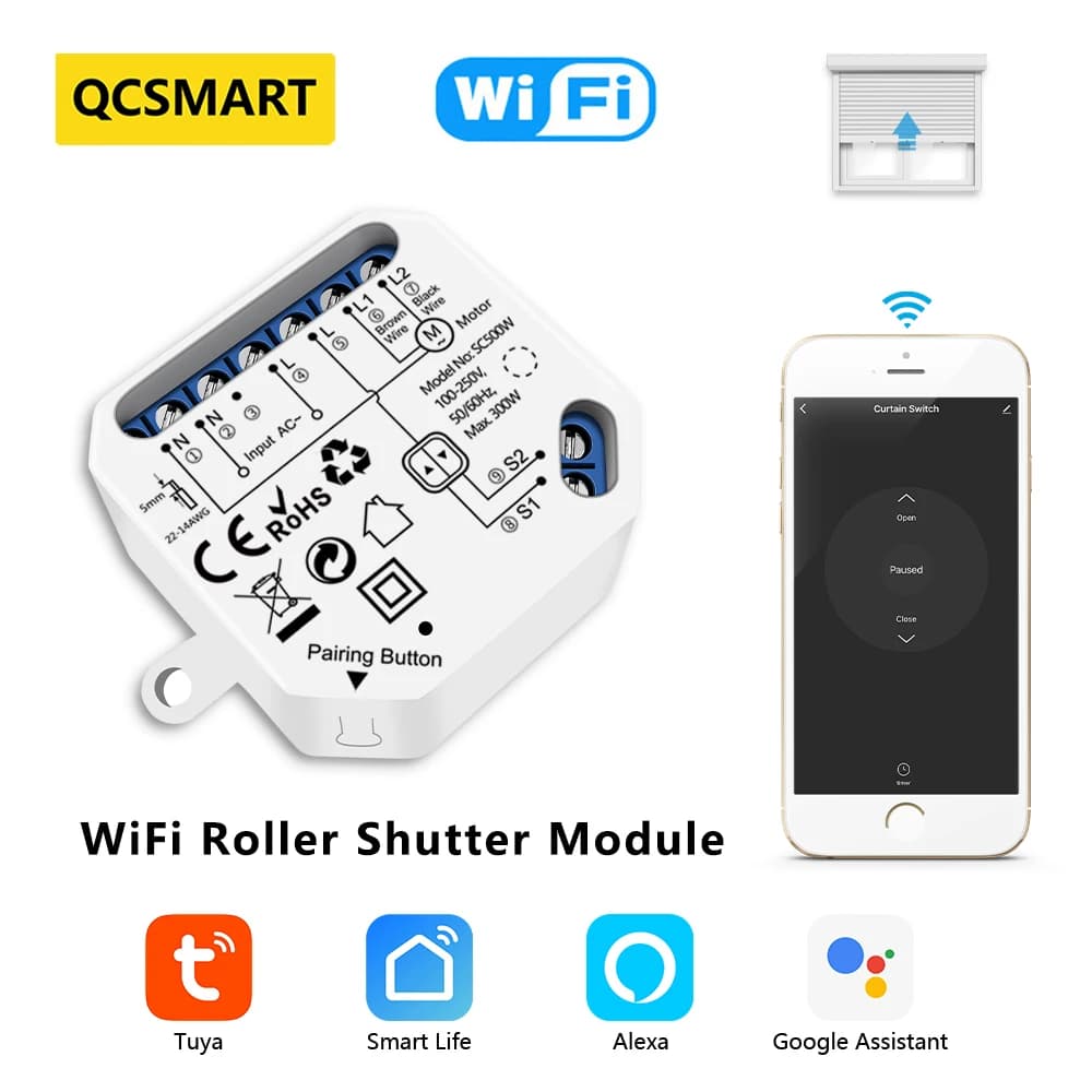 Tuya Smart Life WiFi modulo interruttore tenda cieca per otturatore avvolgibile Google Home Alexa controllo vocale App Timer fai da te smart home