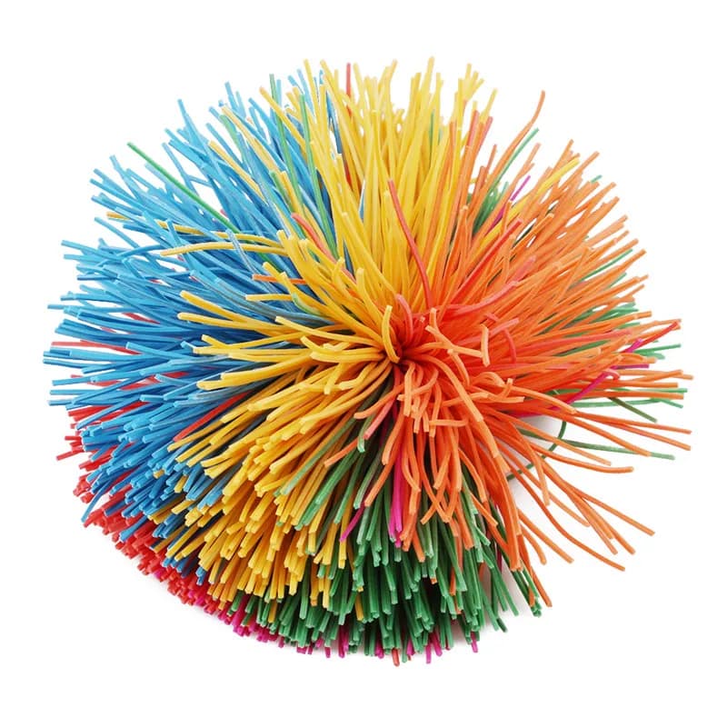 Nuova Palla Antistress Arcobaleno 6cm/9cm, Giocattolo Sensoriale Koosh, Palla Elastica Divertente per Bambini, Sollievo dallo Stress, per Bambini con Autismo e Bisogni Speciali