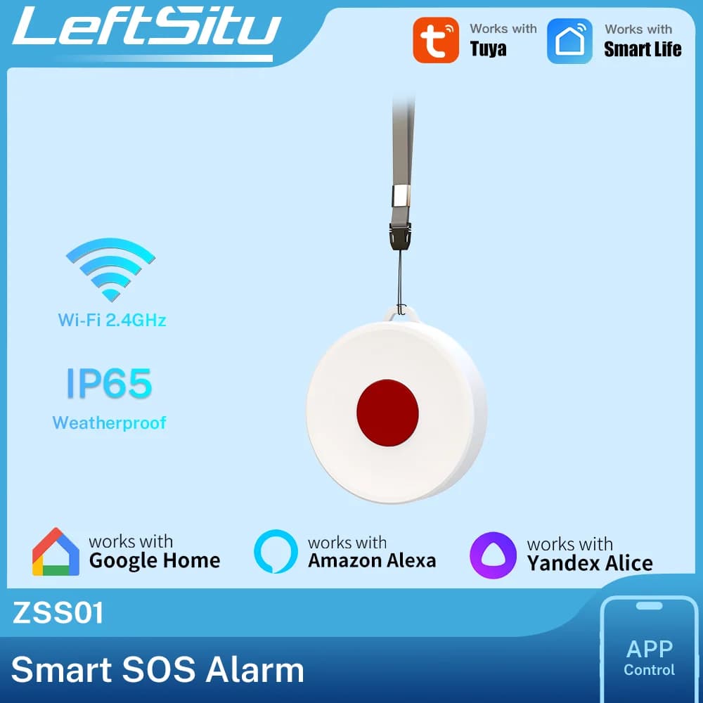 Pulsante Intelligente Tuya ZigBee IP65, Interruttore Wireless Remoto per Automazione Domestica e Controllo Fai-da-Te