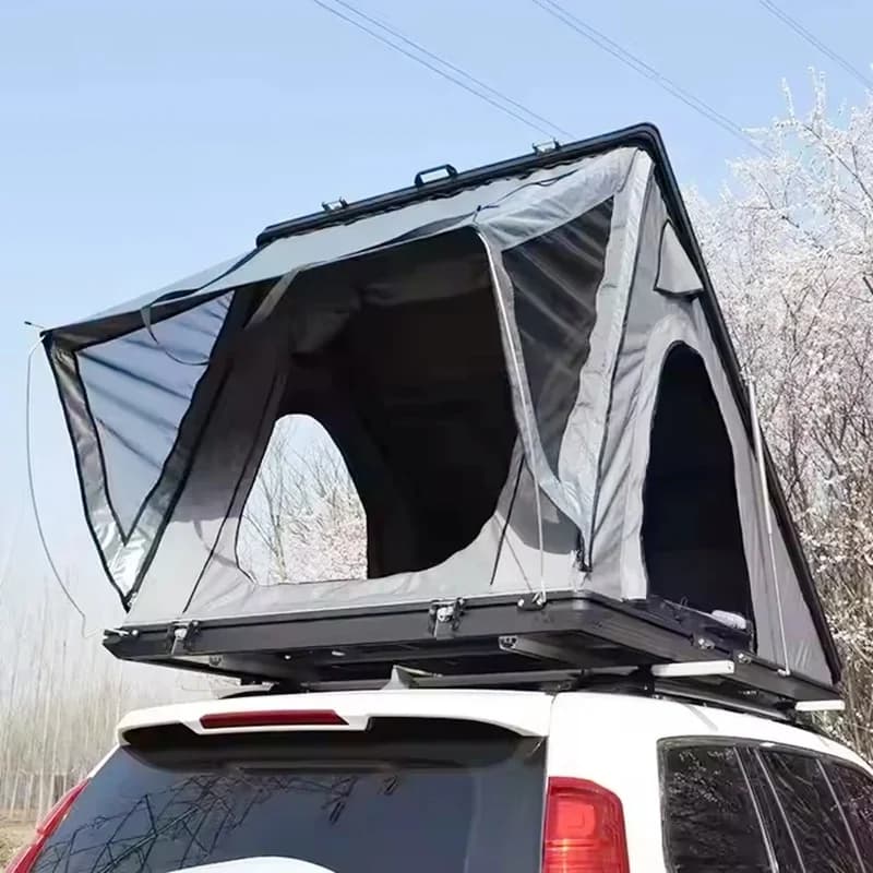 High Quality Ultralight Aluminum Hard Shell Roof Top Tent Waterproof 4x4 Offroad Outdoor Camping Fit For SUV Pickup Truck