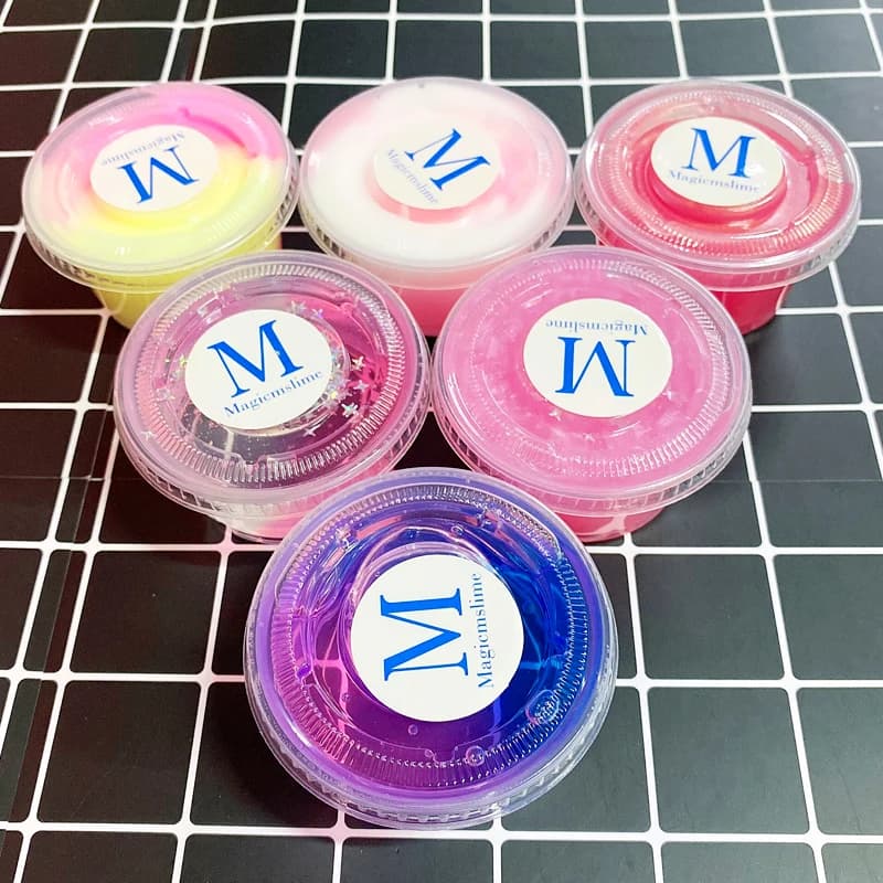Set di Slime Non Tossico e Gel Effetto Bolle, Giocattolo in Argilla Cristallina per Bambini, Kit Creativo per Arti e Mestieri