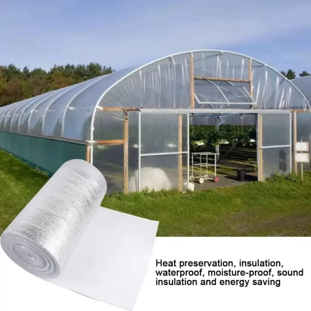 5m/10m Wall Insulation Film Aluminum Foil Sunscreen Insulation Cotton Thickened Waterproof Wall Shade Protector Pad
