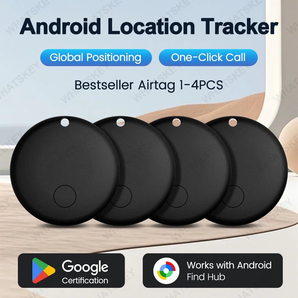 Android Anti-lose Tracker for Google Find My Positioning Far Away Finder Voice Locate Suitcase Keys Bag Toys Smart Airtag