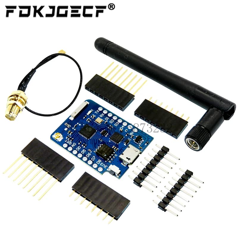 WEMOS D1 Mini Pro 4M 16M Byte Connettore Antenna Esterna NodeMCU Basato ESP8266 ESP-8266EX CP2104 Scheda di Sviluppo WIFI Micro
