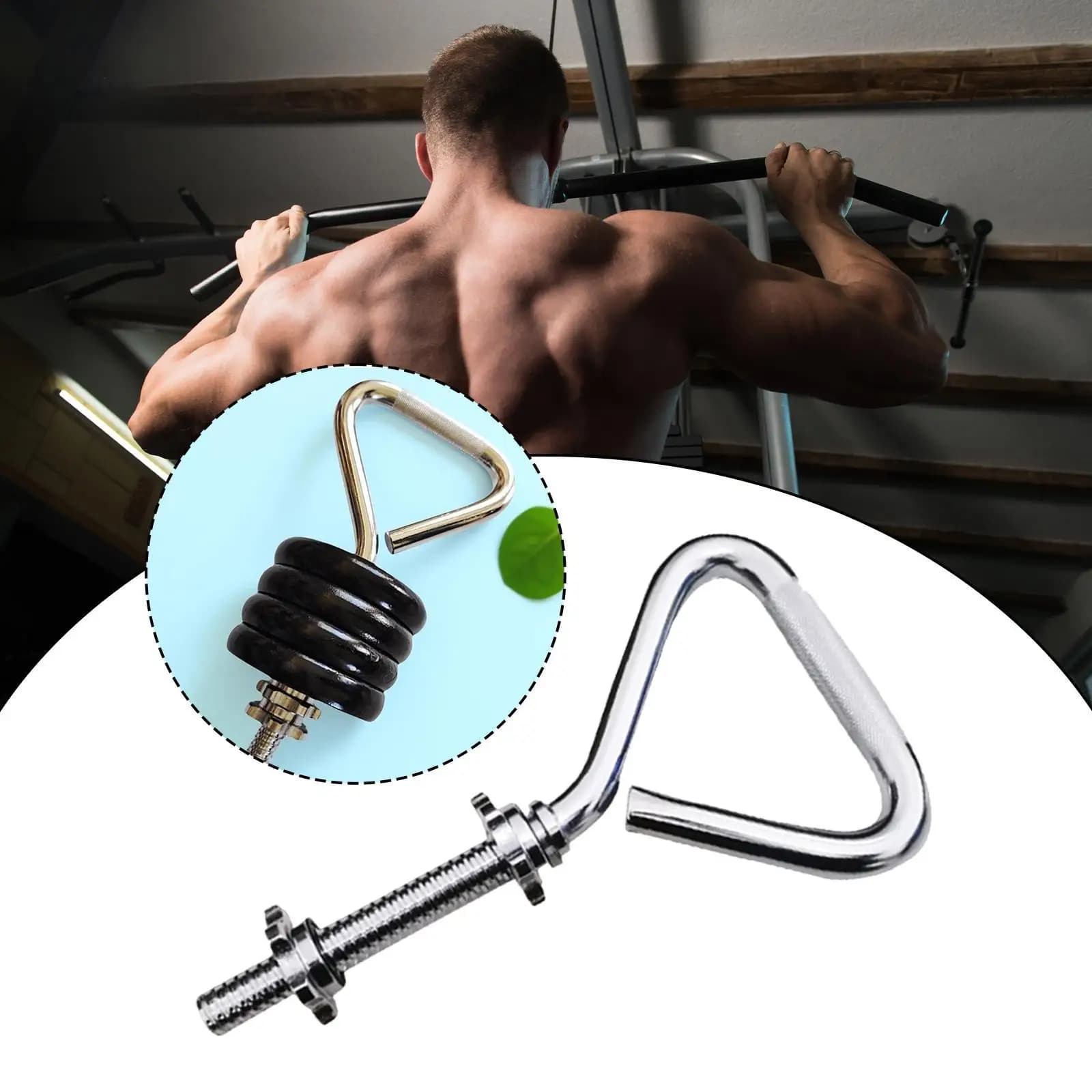 Fitness Kettlebell Handle Exercise Portable Glute Training Kettlebell Bar for Outdoor Weight Lifting Bodybuilding Workout Travel