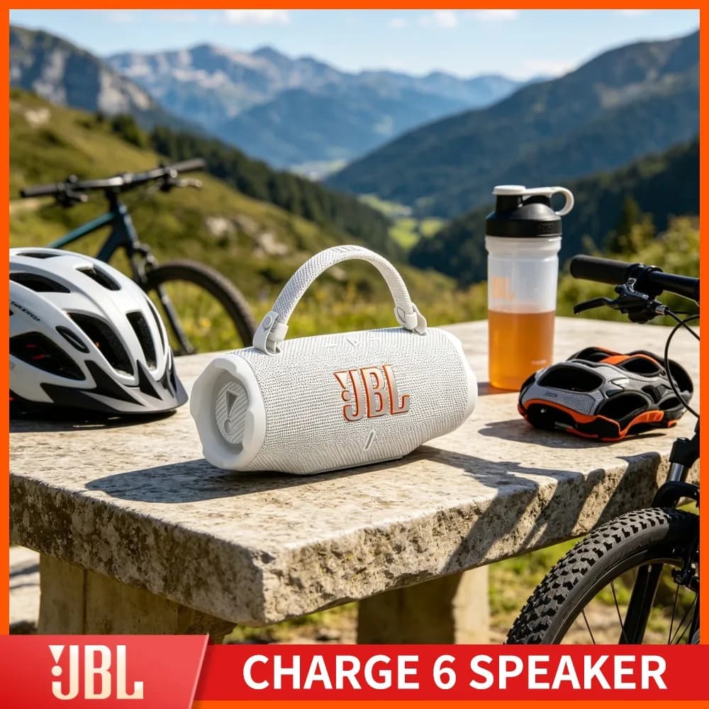 Timber Shore Solid Bass JBL CHARGE6 Bluetooth Speaker RGB Handsfree IP67 Waterproof Dual Driver TF Card Wireless Stereo Audio
