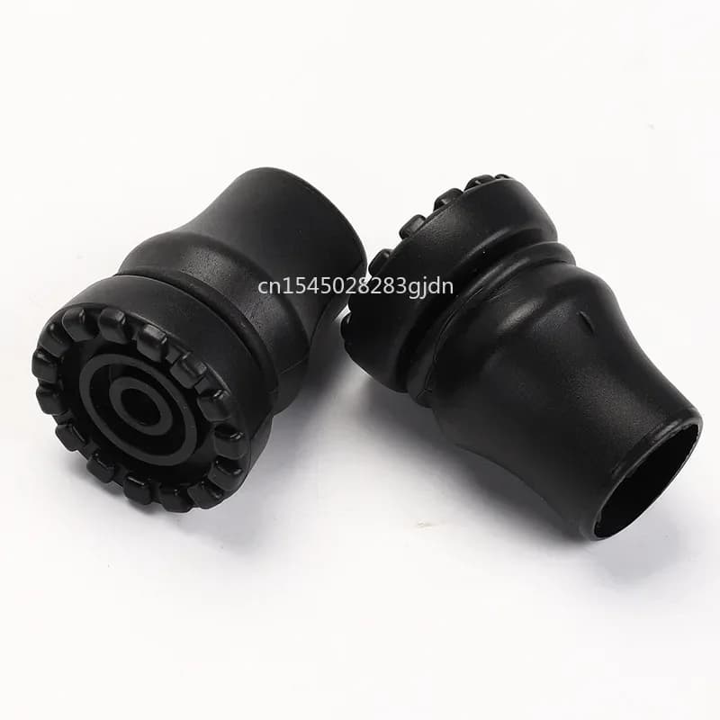 2Pcs Rubber Pad Cap Non-Slip Walking Stick Crutch Cane Bottom Pads Cover Protector Climbing Hiking Pole Tip