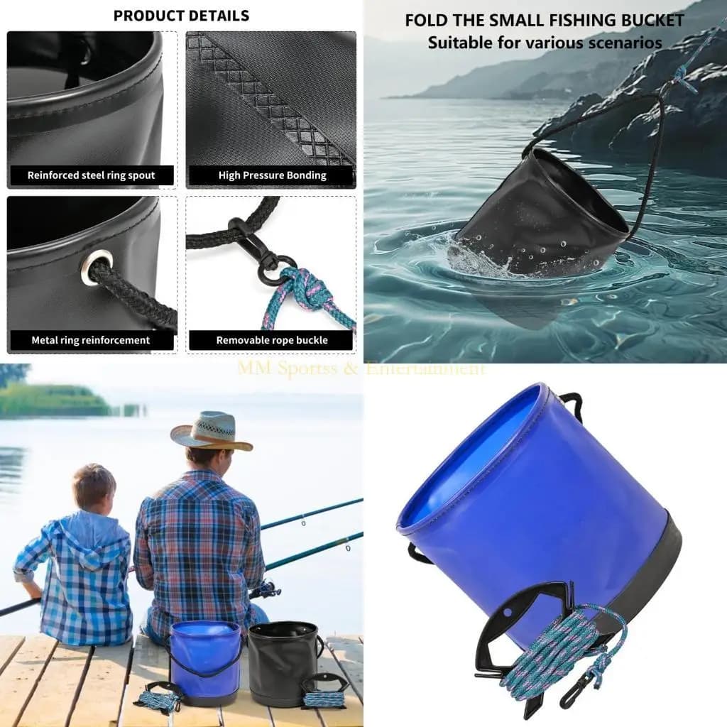 31Be water bucket for fishing box Colorful Eva folding fishing bucket with rope