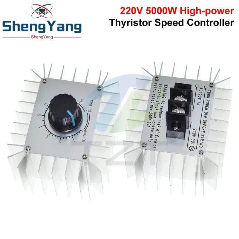 Motor speed regulator SCR PWM AC 220V 5000W, Light Dimmer, Thermostat, Control Switch, Arduino Regulator