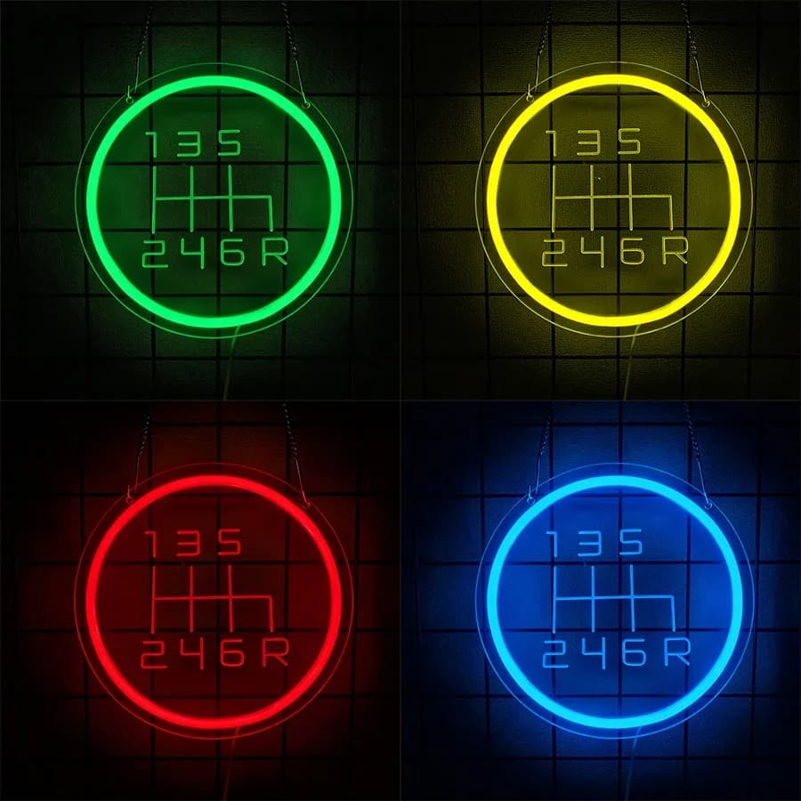 Insegna al Neon LED per Papà e Auto, il Miglior Regalo 3D Intagliato per Garage, Accessori per Uomo, Icona per Appassionati, Decorazione per Casa e Stanza