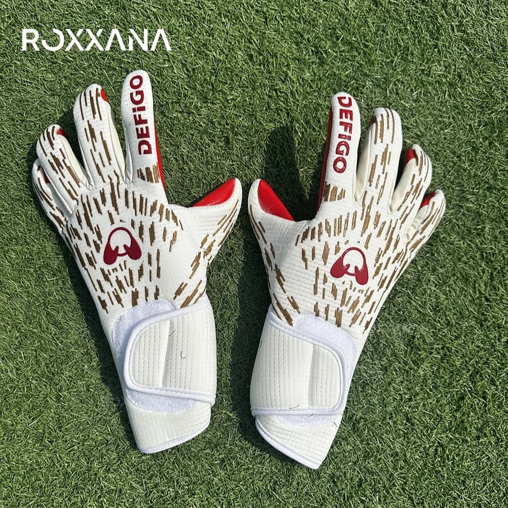 Guanti da calcio antiscivolo ROXXANA, ad alte prestazioni, in lattice con impugnatura, durevoli, protettivi, per l'allenamento dei portieri, indispensabili all'acquisto.