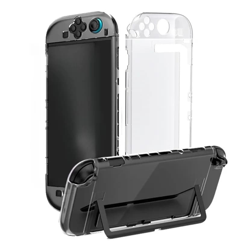 Custodia dockabile trasparente con guscio diviso per Switch 2 Custodia per PC console Custodia morbida o rigida in TPU per JoyCons Antigraffio Antiurto