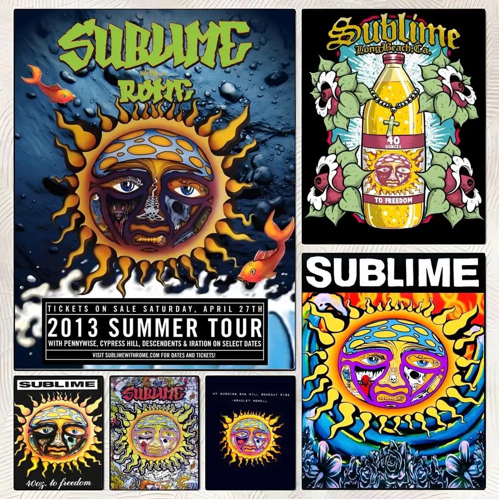 Band S-Sublime Poster poster stickers, suitable for bedroom, living room, home decoration