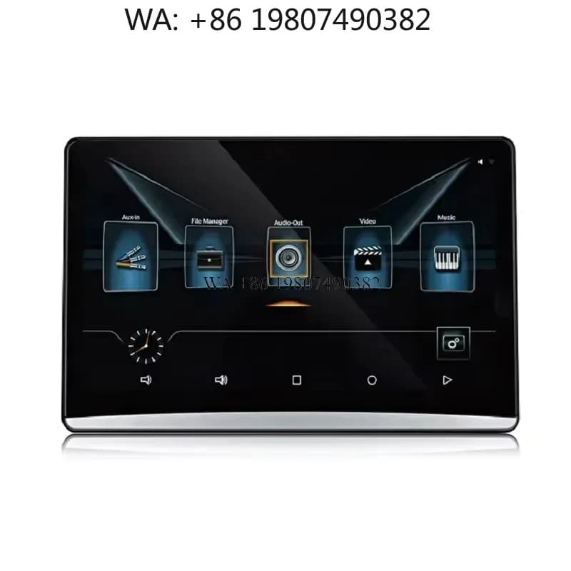 wmwmnu 12.4 Inch 4K Android 9.0 Car Headrest Touch Screen 1080P 2+16GB Automobile Rear Seat Video Player WIFI Mirror