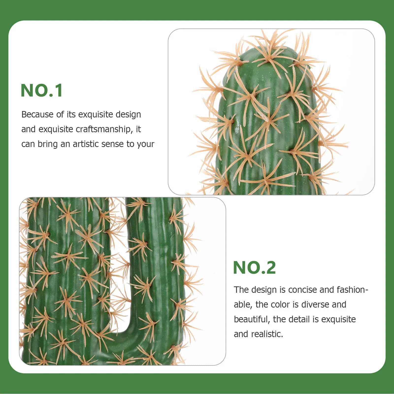 Simulated Cactus Unpotted Artificial Plant Ornament Desktop Decor Small Landscape Cactus Decoration Indoor Garden Adornment