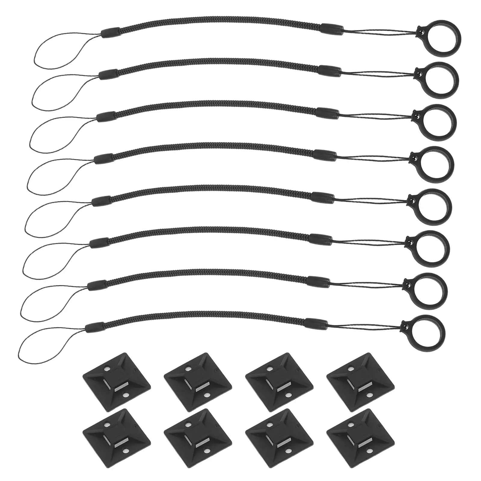 Set di 8 Penne Stilo con Cordino Elastico Retrattile Antiscivolo per Tablet, Cavo di Sicurezza per Insegnanti