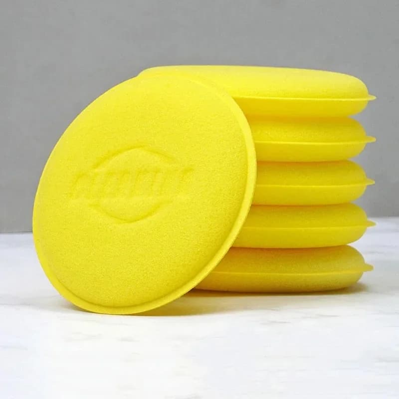 1-12 pezzi spugna in schiuma per auto applicatore di cera tamponi per pulizia dettagli ceretta per auto tampone per lucidatura 10 cm kit di pulizia per la cura del lavaggio auto