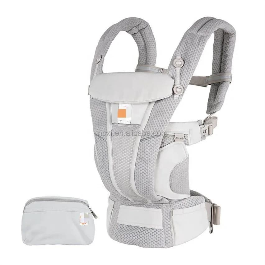 Marsupio per tutte le posizioni di trasporto Sling per bambini con sgabello in vita in cotone a rete ad aria fredda