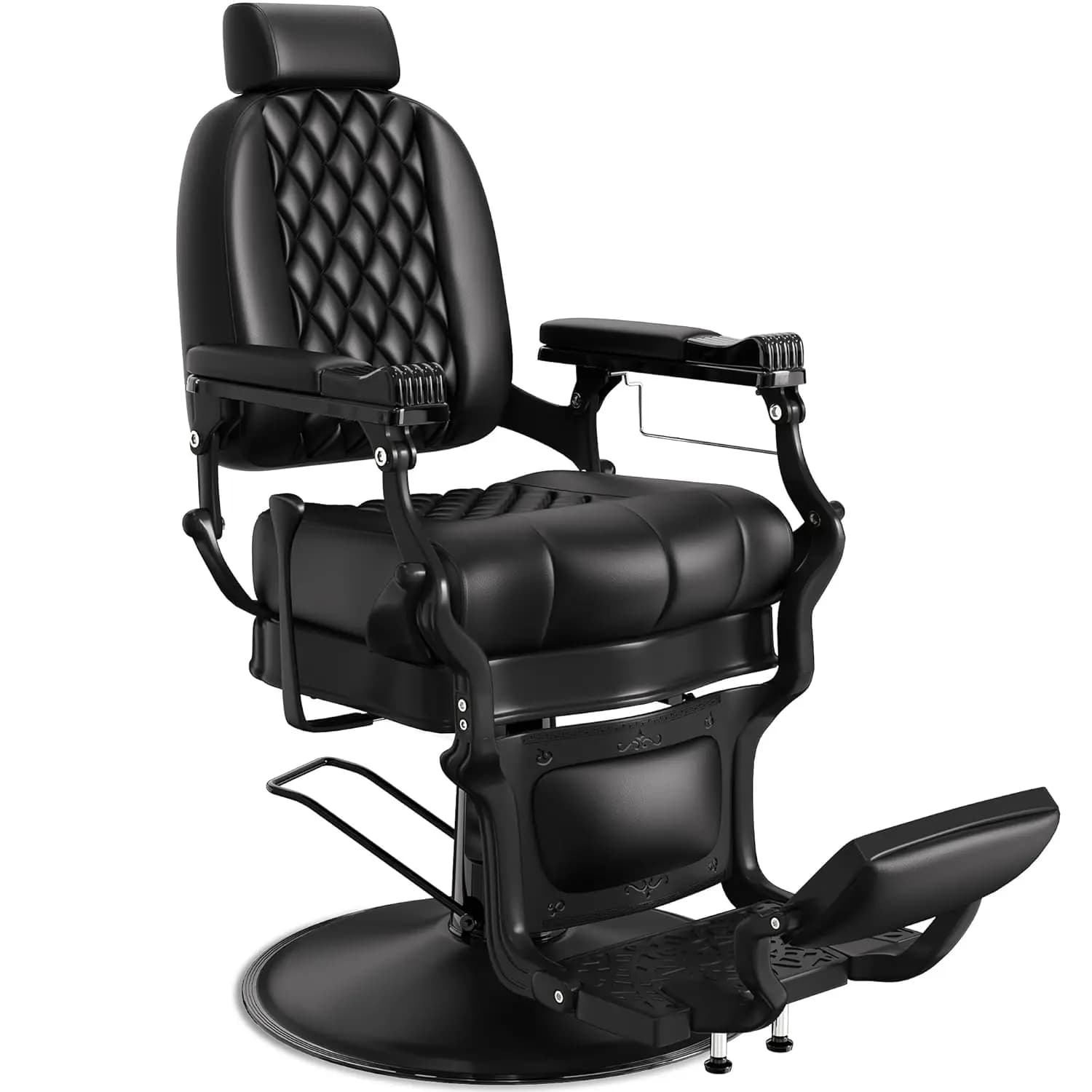 Retro Reclinable Barbiere armchair, Multipurpose Ergonomic Chair for Salone with Bearing Thickness and Poggiatesta Adjustable, Customizable