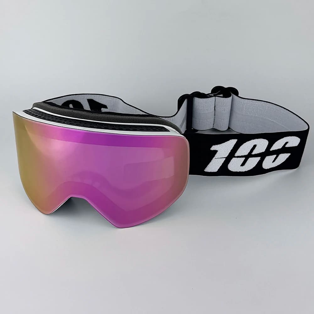 Occhiali da sci magnetici invernali Occhiali da snowboard UV400 antiappannamento a cambio rapido Occhiali da sci professionali con lenti a doppio strato Uomo Donna
