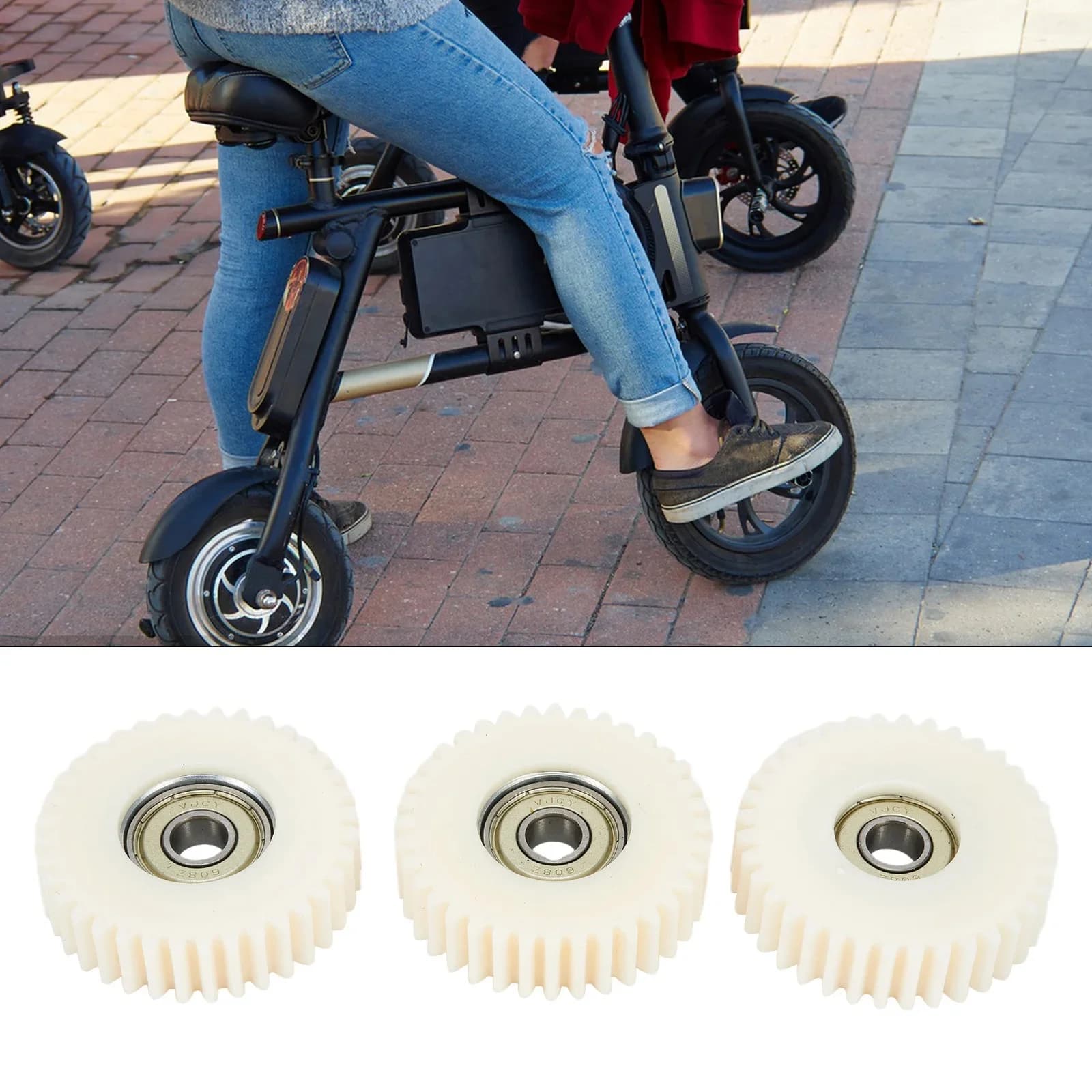 Gruppo ingranaggi 36T con cuscinetti e mozzo ruota per motori di biciclette elettriche compatibile con parti Bafang Ebike