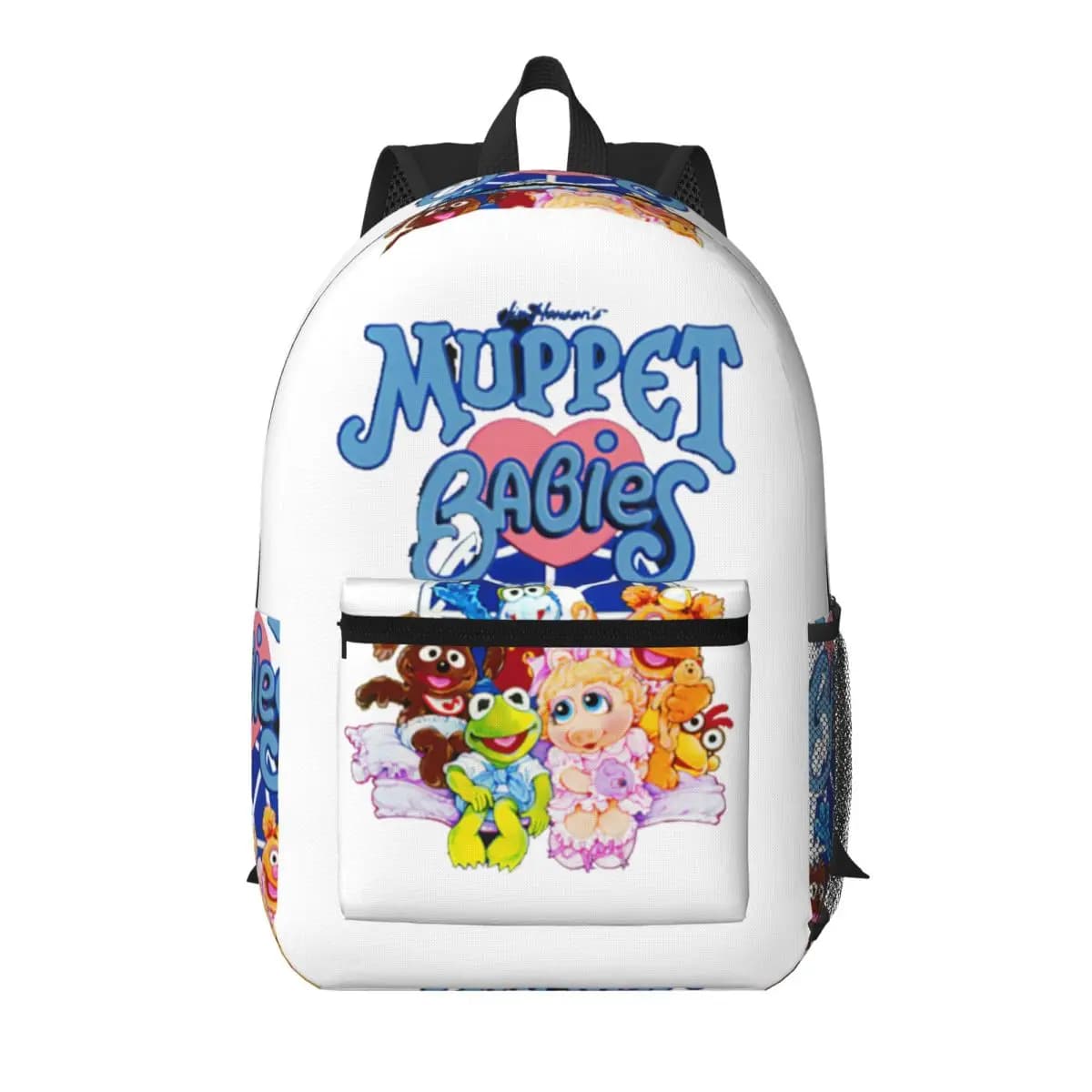 Muppet Babies Student Backpack School Bag Hiking Travel Daypack for Men Women Bookbag Shoulder Bags