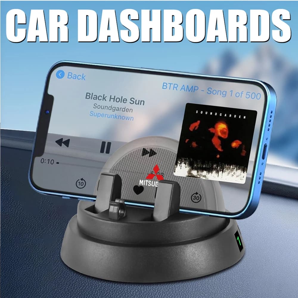 Car Cell Phone Holder Cell Phone Support 360 ° Rotating Dashboard For Mitsubishi Asx Lancer Pajero L200 Delica Car Wheel hubcap