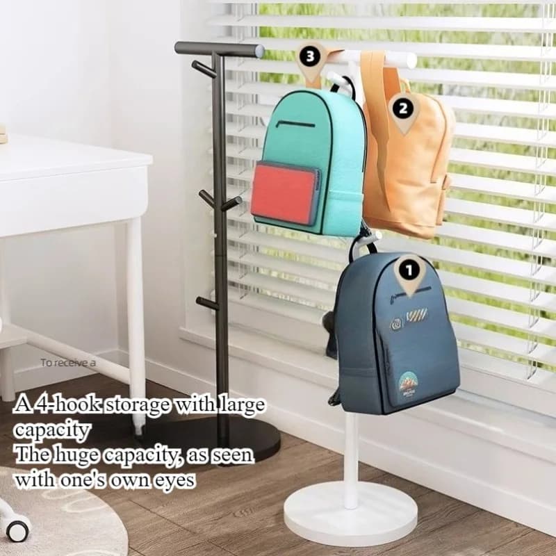 Clothes hanger for bags Baby clothes hanger for school bags Living room for home Simple shelf Bedroom Small floor clothes hangers