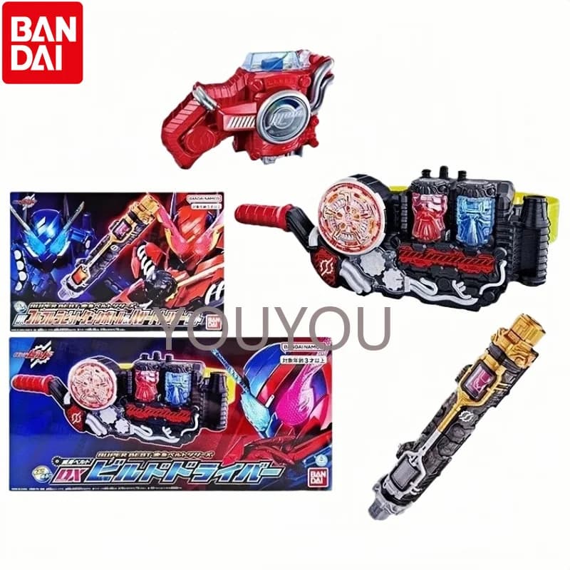 Bandai Genuine DX Kamen Rider Build Driver Belt Reissue Version W/ Hazard Trigger Set - Kit Gift for Tokusatsu