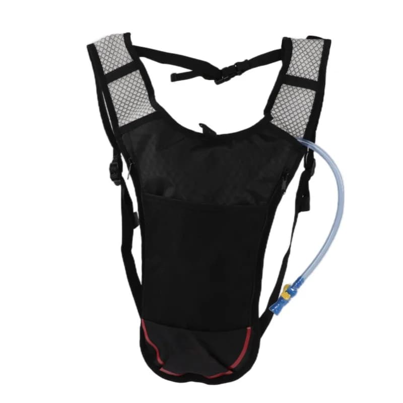 Hydration Pack Lightweight Breathable Multifunctional Water Backpack With 2L Water Bag Straw For Running Hiking CyclingRed