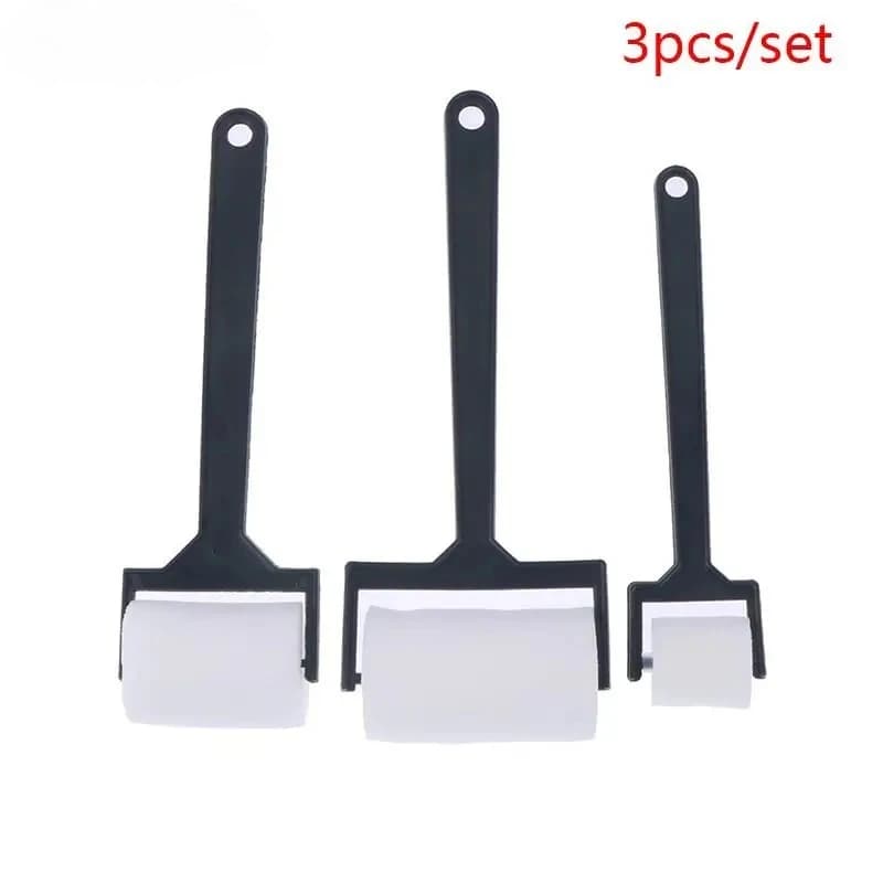 Set di 3 Pennelli in Spugna Bianca, Rullo per Pittura, Strumenti per Lavoretti Creativi per Bambini, Giocattoli da Disegno, Materiali per Progetti Artistici Fai-da-Te