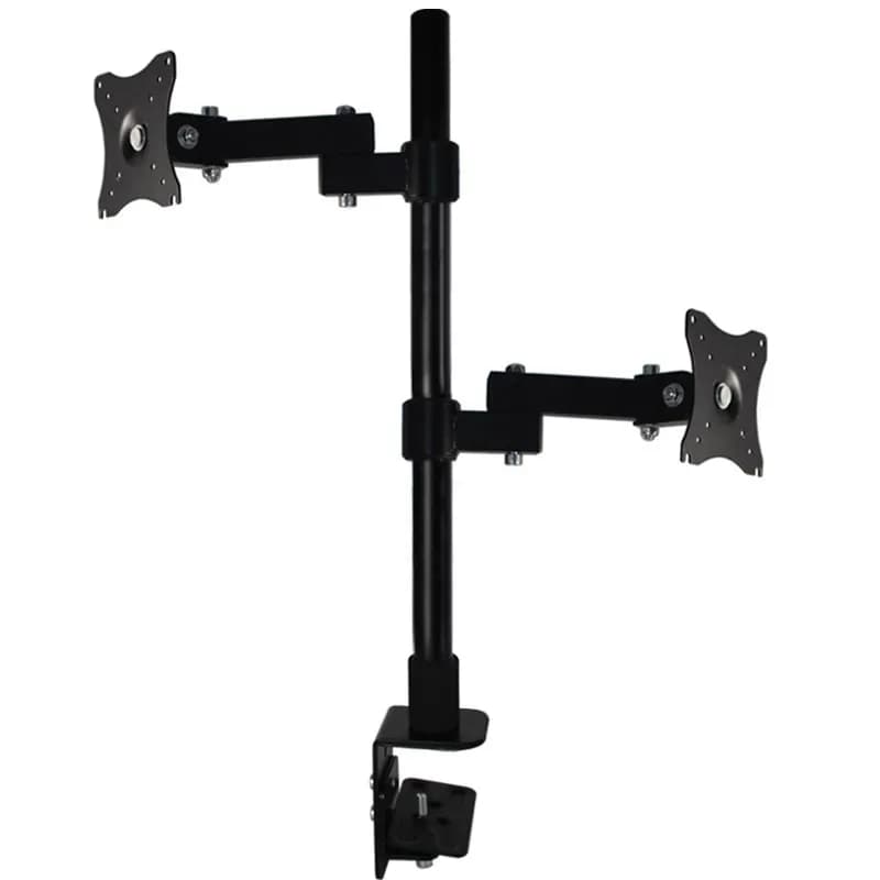 HILLPORT 14-27 Inch Support Tilt Rotation Dual Screen Monitor Arm PC Mount Bracket Desk Clamp TV Stand XD02
