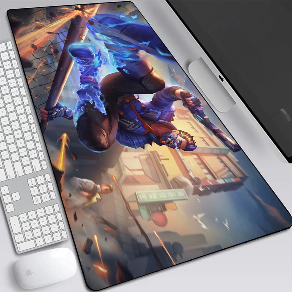 VALORANT Phoenix Large Gaming Mouse Pad Computer Laptop Mousepad Keyboard Pad Desk Mat PC Gamer Mouse Mat XXL Office Mausepad