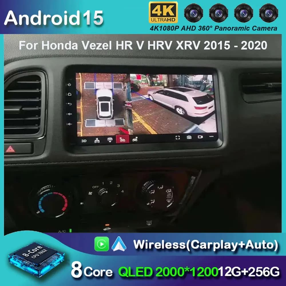Android 15 For Honda Vezel HR - V HRV HR V XRV 2015 - 2017 Auto Radio Stereo Multimedia Reader High Performance GPS Navigation