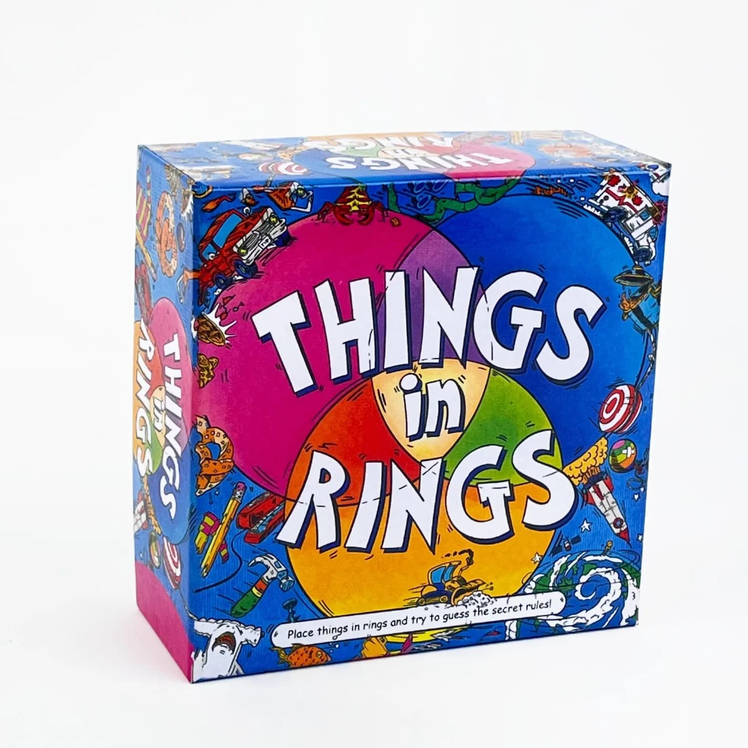 Cose In Rings Family Card Gioco di carte loiche Lighthearted 2-6 giocatori, gioco da tavolo puzzle per feste da 20 minuti per la famiglia